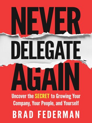 cover image of Never Delegate Again